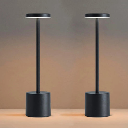 Portable LED Cordless Touch Table Lamps Rechargeable Desk Lamp 3 Colors Adjustable Bedside Creative Ambient Light for Room Decor