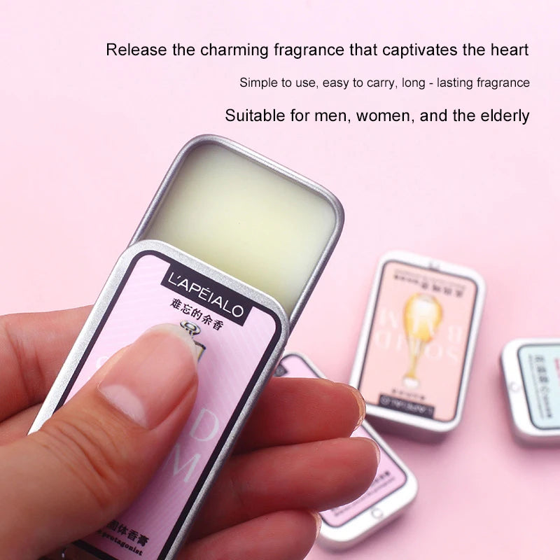Woman Body Pheromone Perfume Solid Balm Long Lasting Fragrance Light Fragrance Portable Solid Perfume Balm