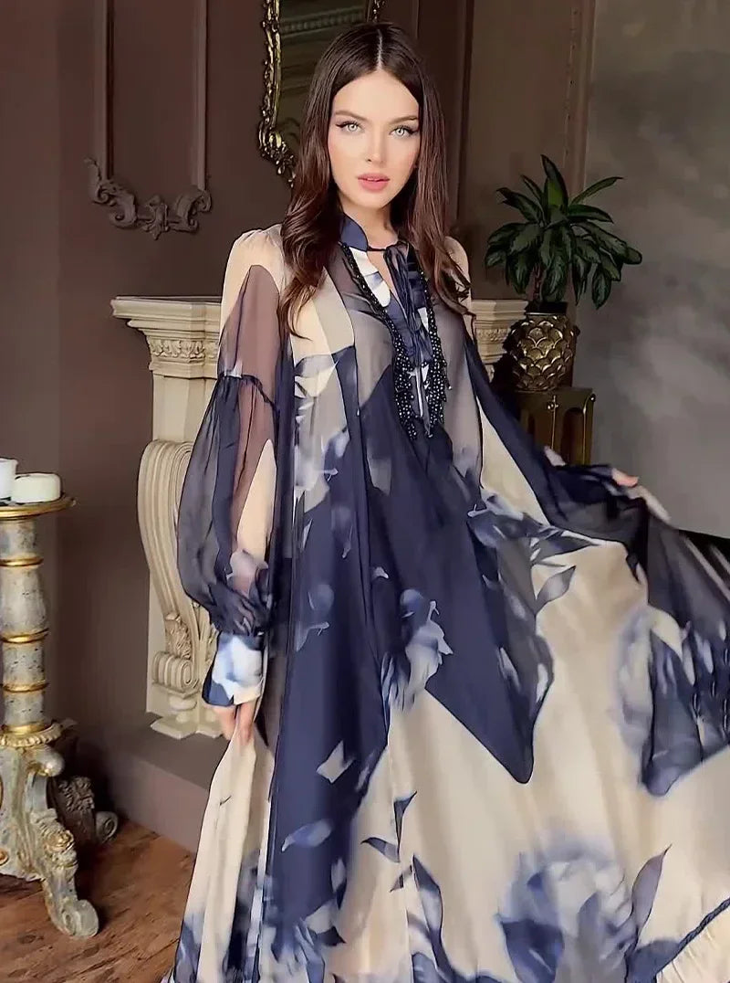 Dresses For Women Dashiki Summer Autumn Maxi Dress Ladies Clothing Fairy Long Dress