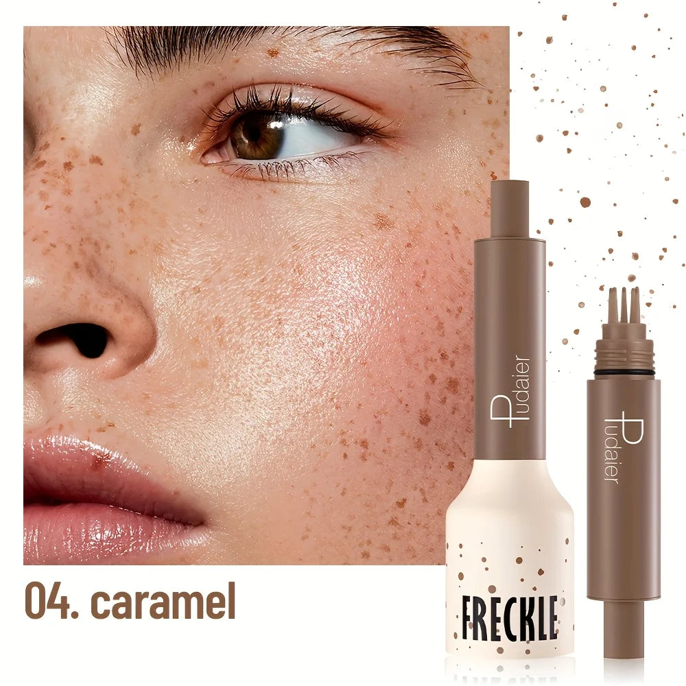 Natural Nude Makeup Fake Freckles Pen Waterproof Long Lasting Light Coverage Freckle Stamp for Women