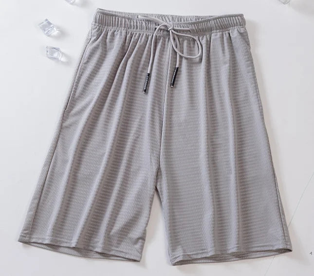 Short uni en polyester pour homme | Style décontracté