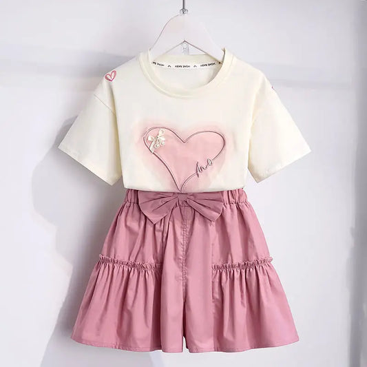 Outdoor Clothes for Children Girls' Sets Set 10-12 Years Children's Fashion with Letters Kids Korean Children's Clothes 2025