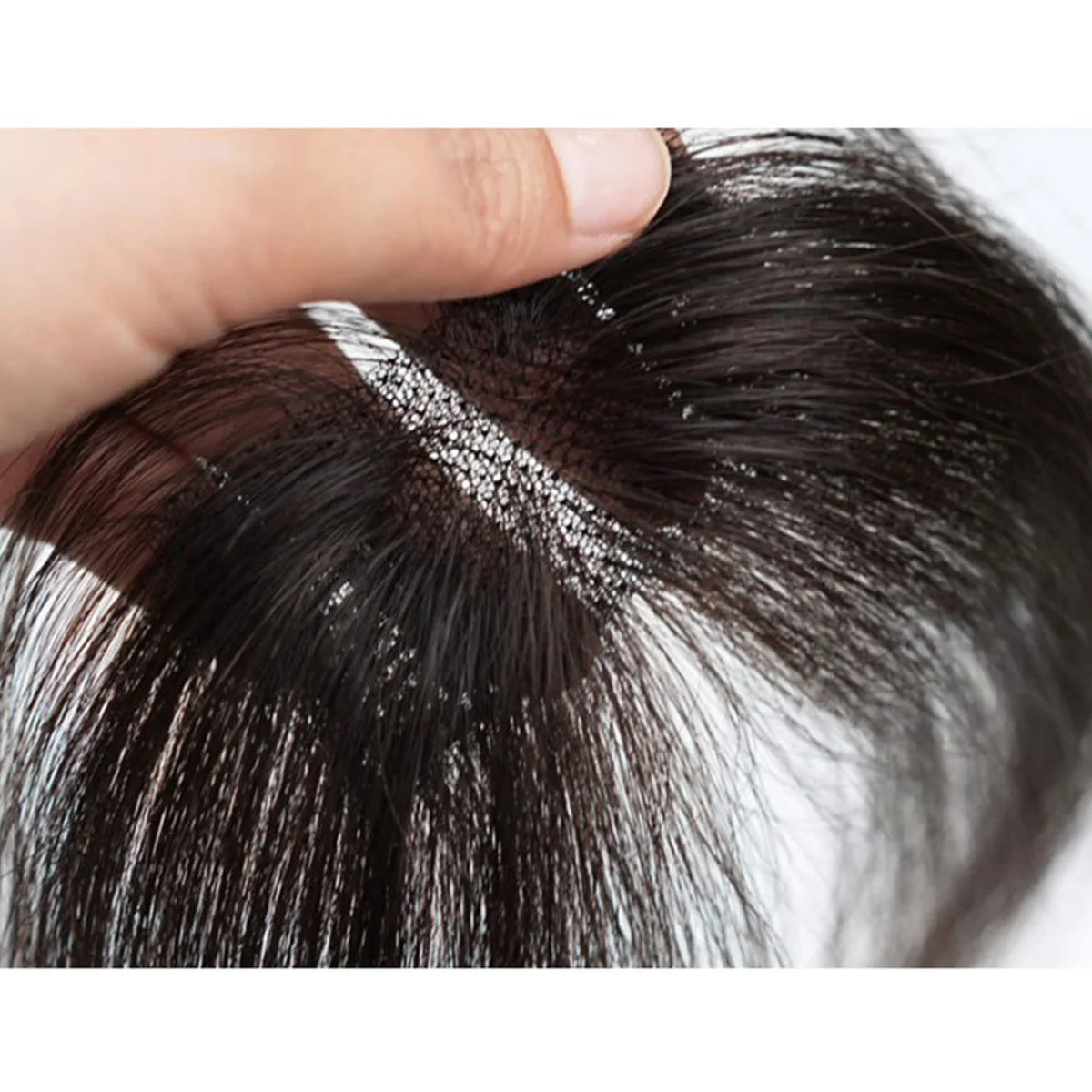 Frange Clip-In Cheveux Humains Remy | Lisse | Noire Naturelle | Légère | Mini Clip | Femme