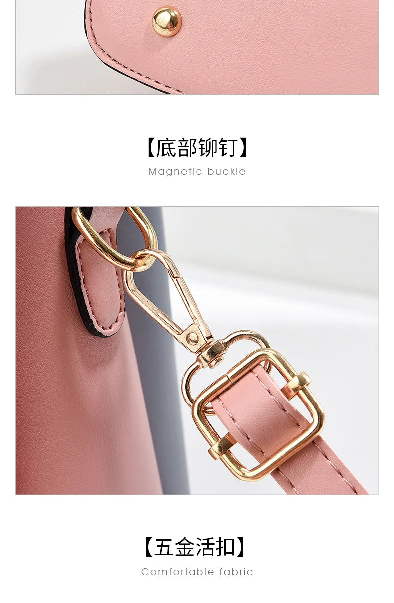 Elegant Handbag for Women Luxury Designer Top-Handle Bags High Quality PU Leather Ladies Shoulder Crossbody Bag Casual Tote Sac