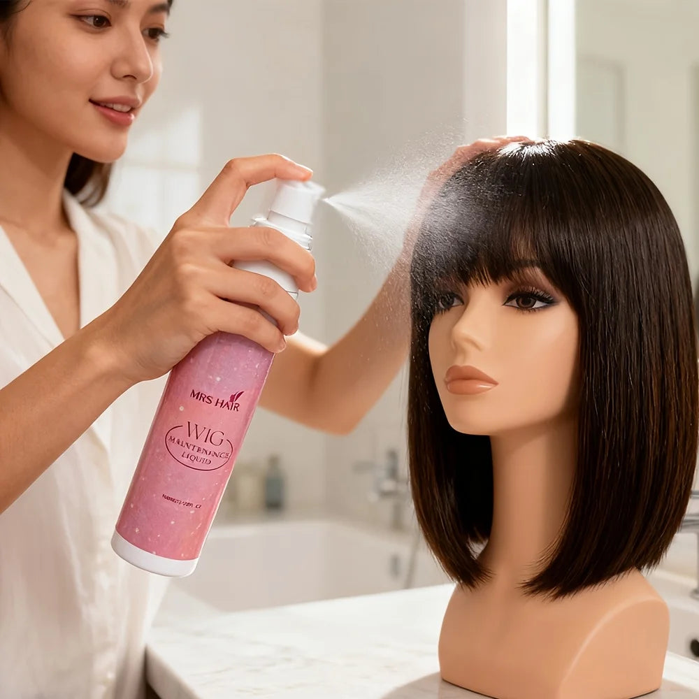 Spray Soin Perruque Synthétique 100ml | Anti-Frisottis Lissant | Anti-Statique Démêlant | Conditionneur