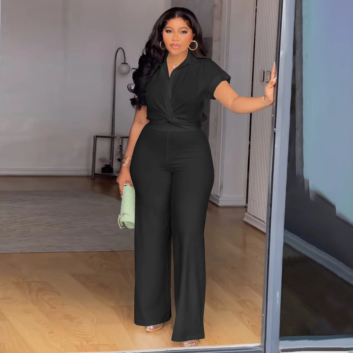 2 Piece Women Sets 2025 New Arrival Plus Size Summer Matching Sets Print Two Pieces Sets Top Pants Suits Outfits Clothing