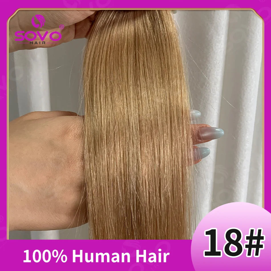 Halo Hair Extensions 100% Human Hair 14-28 Inch Hidden Wire Clip-In Hair Ombre Brown Color Human Remy Fish Line Hair Extension
