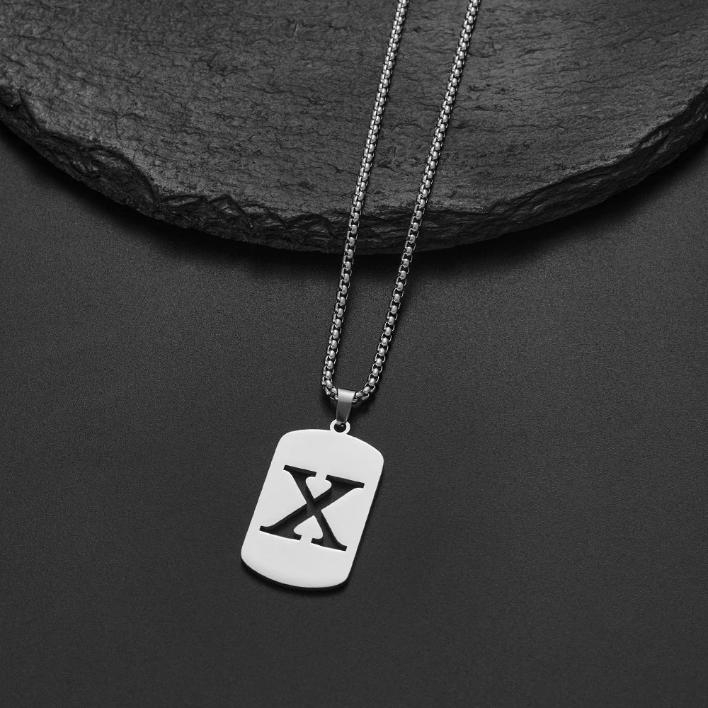 Collier Pendentif Initiale A-Z Délicat | Acier Inoxydable | Bijou Homme & Femme 2024 | Cadeau