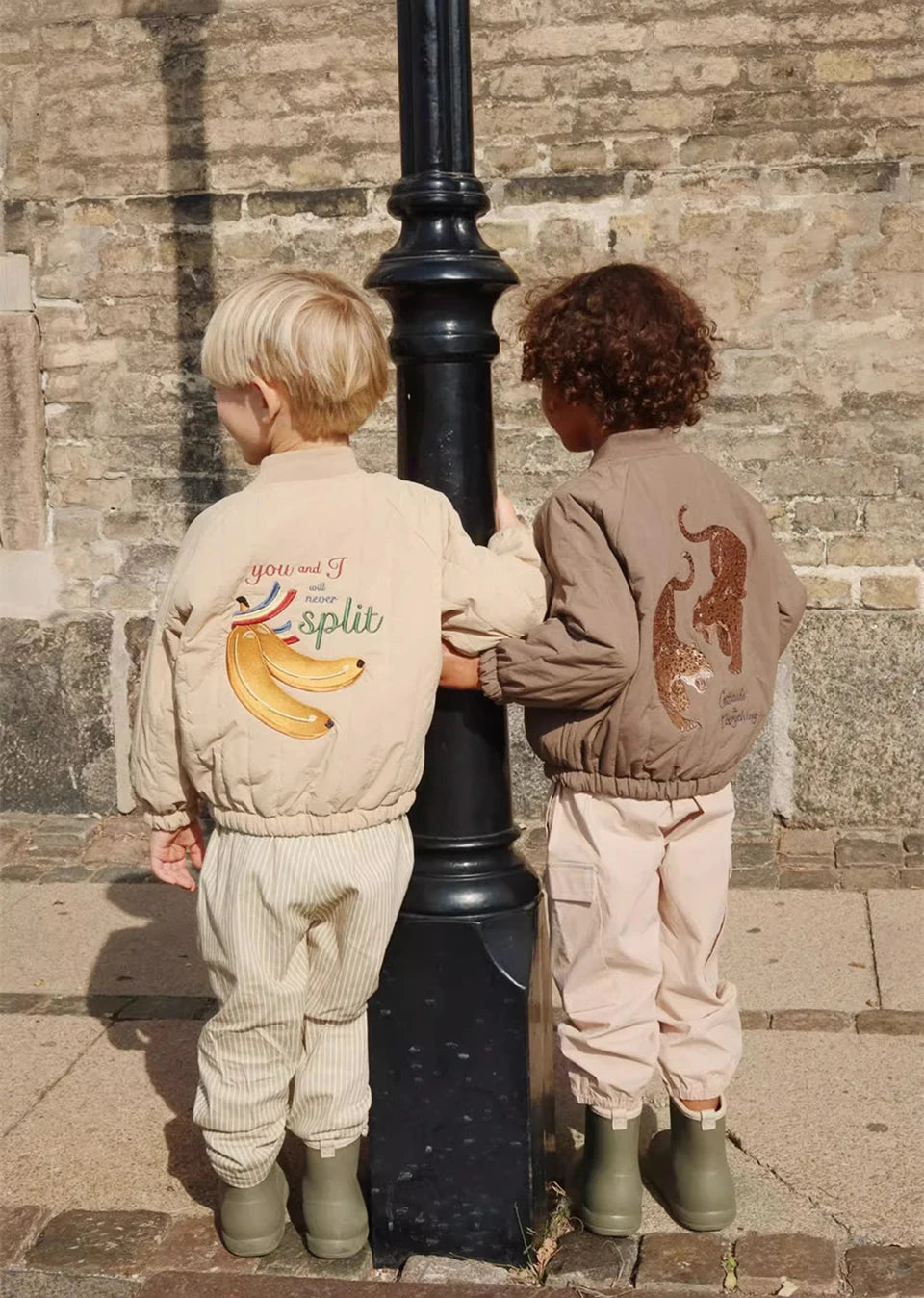 Manteau Polaire Paillettes Fille | Laine d'Agneau | Broderie Garçon | Vêtement Enfant Hiver