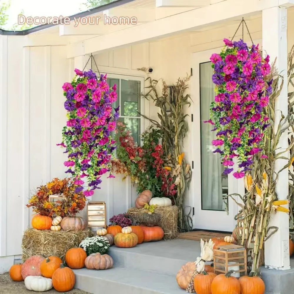 Fleurs Artificielles Suspendues 2025 | Résistant UV Réaliste | Décor Pâques Mariage & Chambre