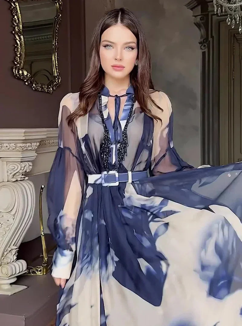 Dresses For Women Dashiki Summer Autumn Maxi Dress Ladies Clothing Fairy Long Dress