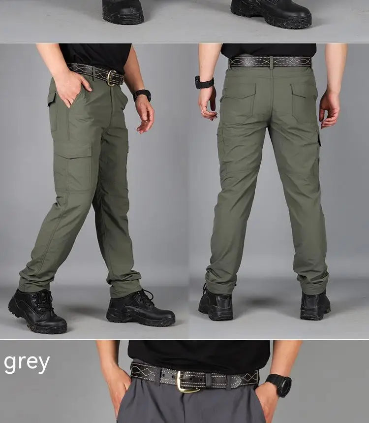 Men's Cargo Pants Army Military Tactical Pants Streetwear Jogger Trekking Hiking Mountain Work Tourism Trousers Slim Fit