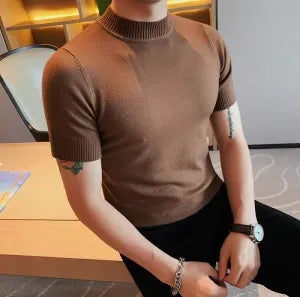 Men's T Shirts Autumn Winter New Turtleneck Long Sleeve T-Shirts For Men Clothing 2025 Slim Fit Casual Basic Tee Shirt Homme 5XL