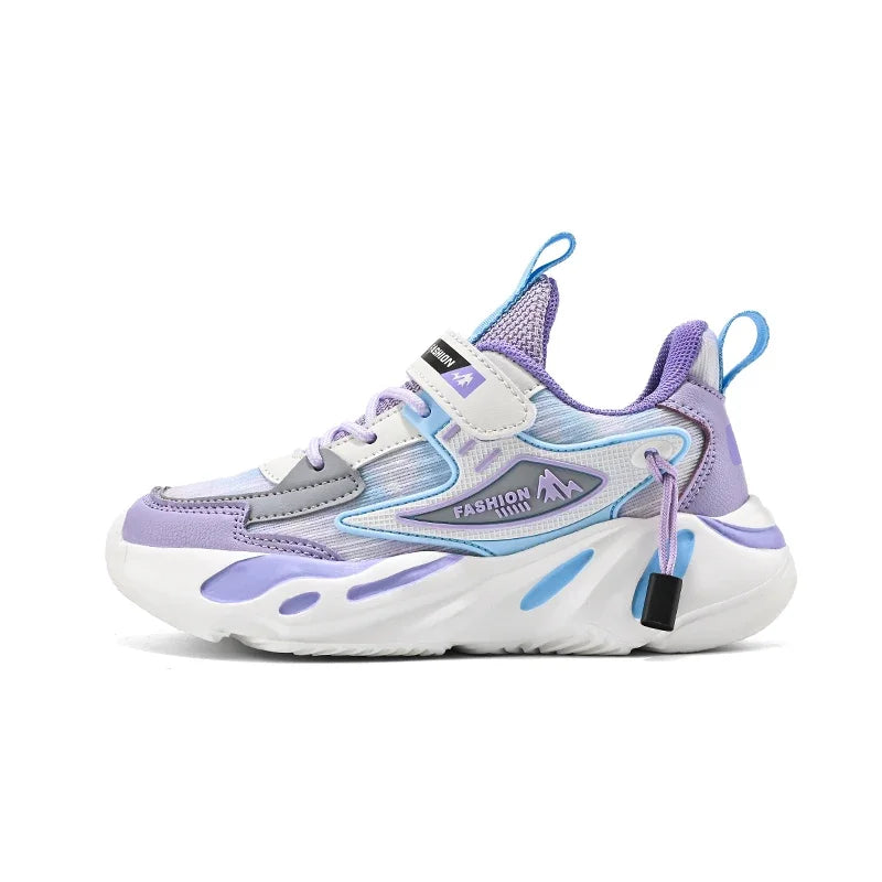 New Kids Girls Sneakers Breathable Mesh Running Shoes Lightweight Soft Sole Sports Shoes for Children School Walking Tennis
