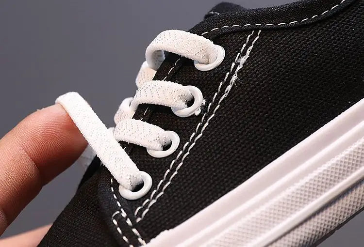 Kids Non-slip Comfort Sneakers, Toddlers Tennis Shoes, Children's Sport Canvas Shoes, Lace-up Girls Flat Boys Casual Shoes
