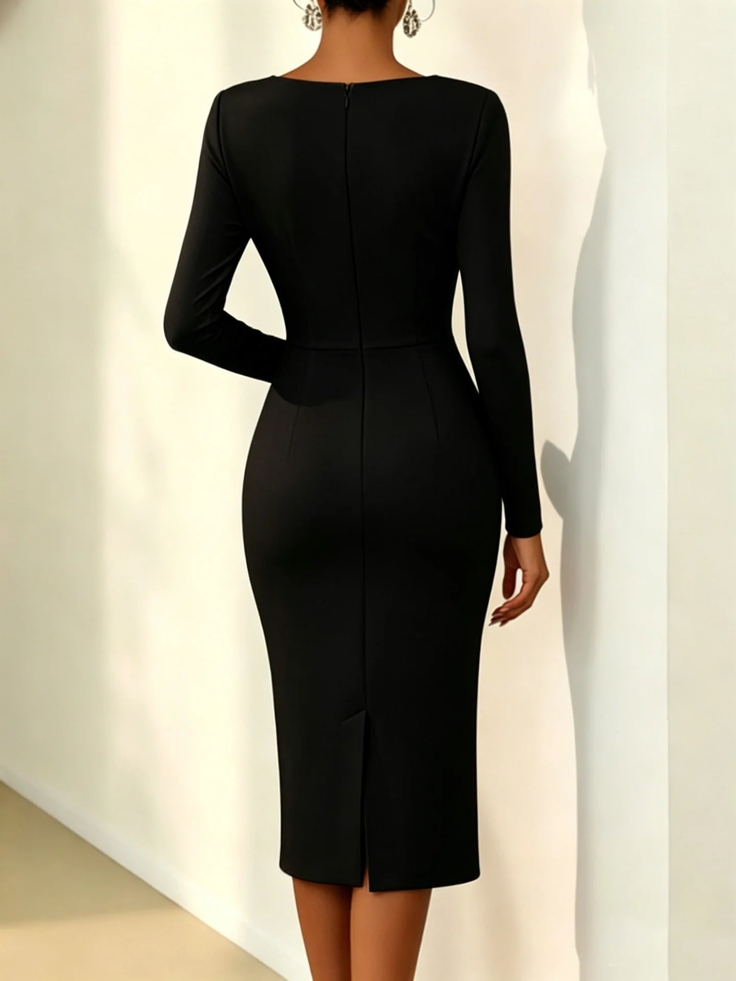 Banquet Dress for Women Elegant Sweet 3D Flower Ruched Bodycon Midi Robe Female Party Prom Vestidos Evening Gown Lady