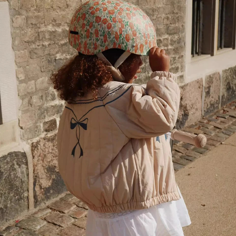 Manteau Polaire Paillettes Fille | Laine d'Agneau | Broderie Garçon | Vêtement Enfant Hiver