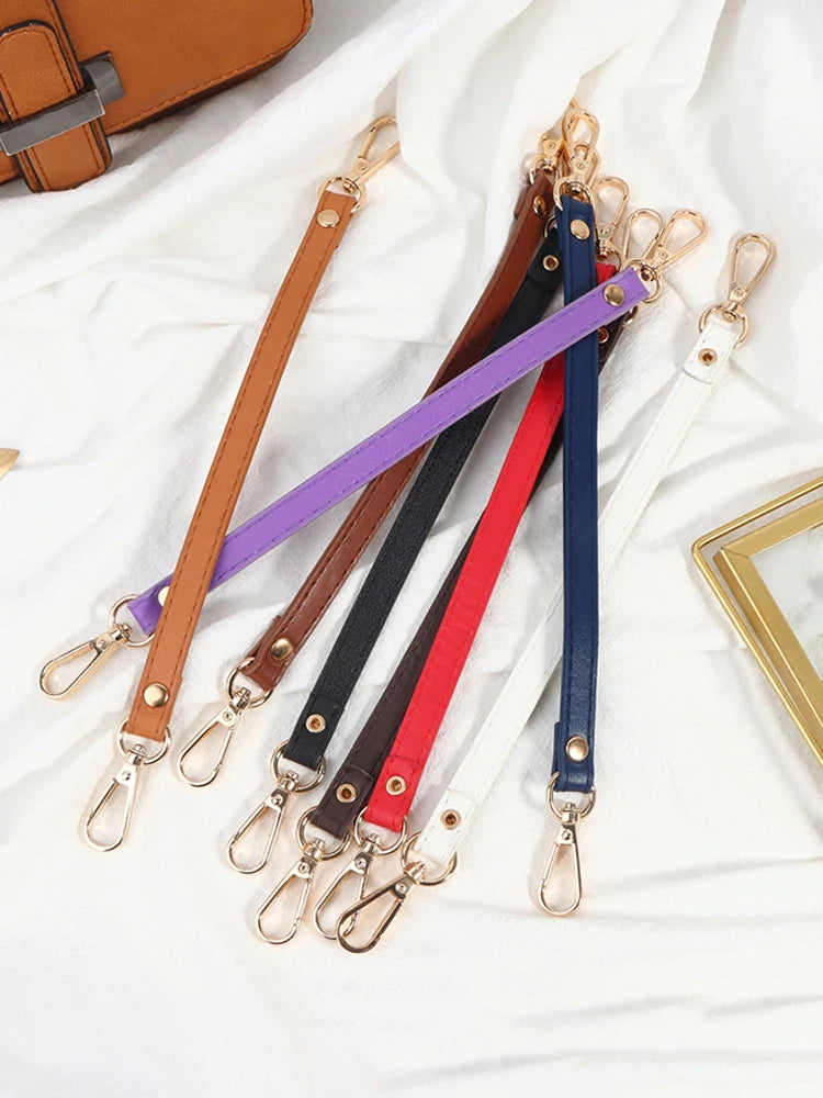 Anse Sac à Main Cuir PU 28 cm | Courte | Remplacement Bandoulière | Accessoire Mode Sac Femme