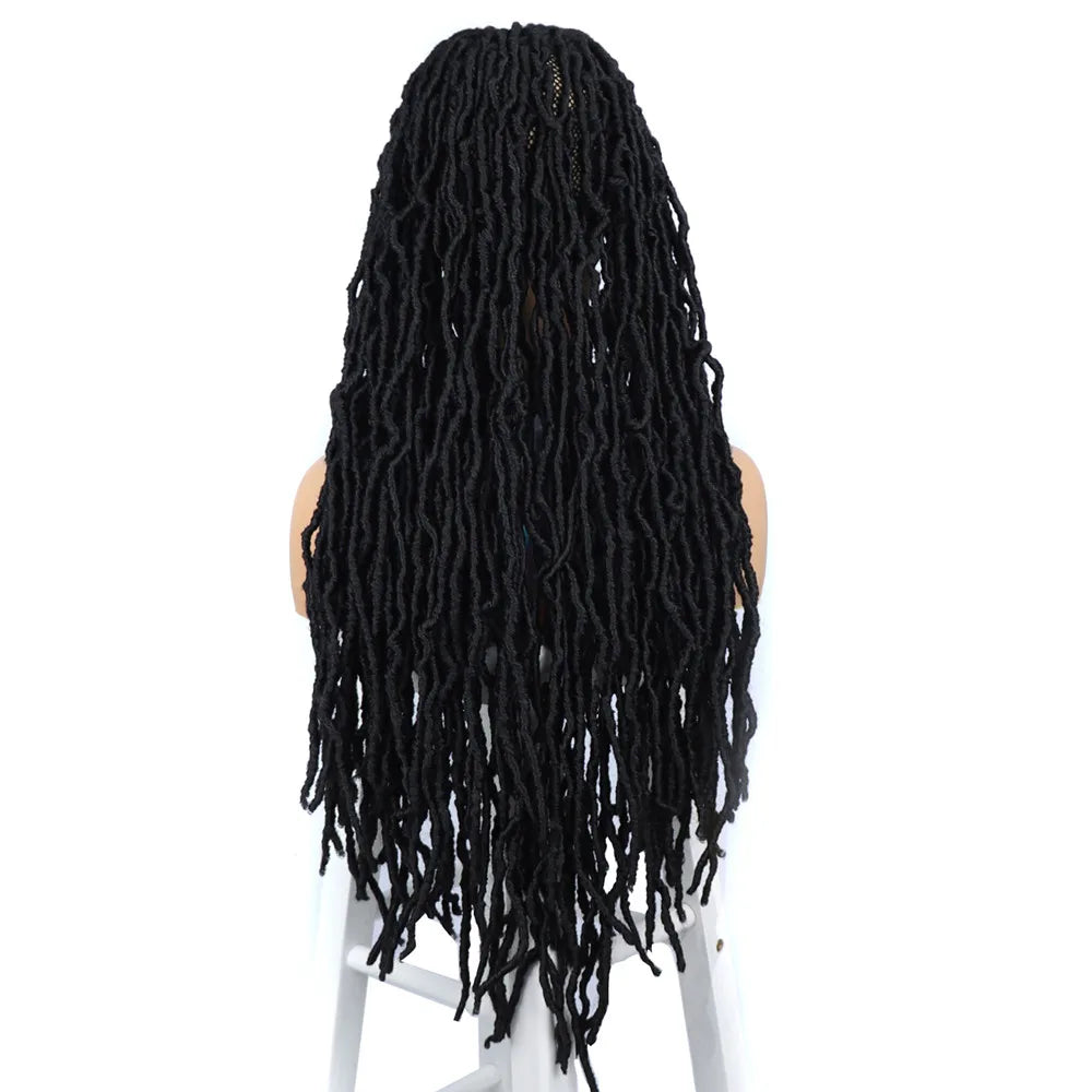 Dreadlocks Braided Wigs Synthetic Locs Full Lace Wig Female Braids Full Lace Wigs Women African Box Braids Hair Wigs For Woman