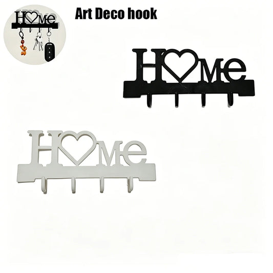 Art Deco Wall-Mounted Hook, Coat Rack, Key Holder, Kitchen Organizer, Bathroom Hanging Hook, Storage Rack