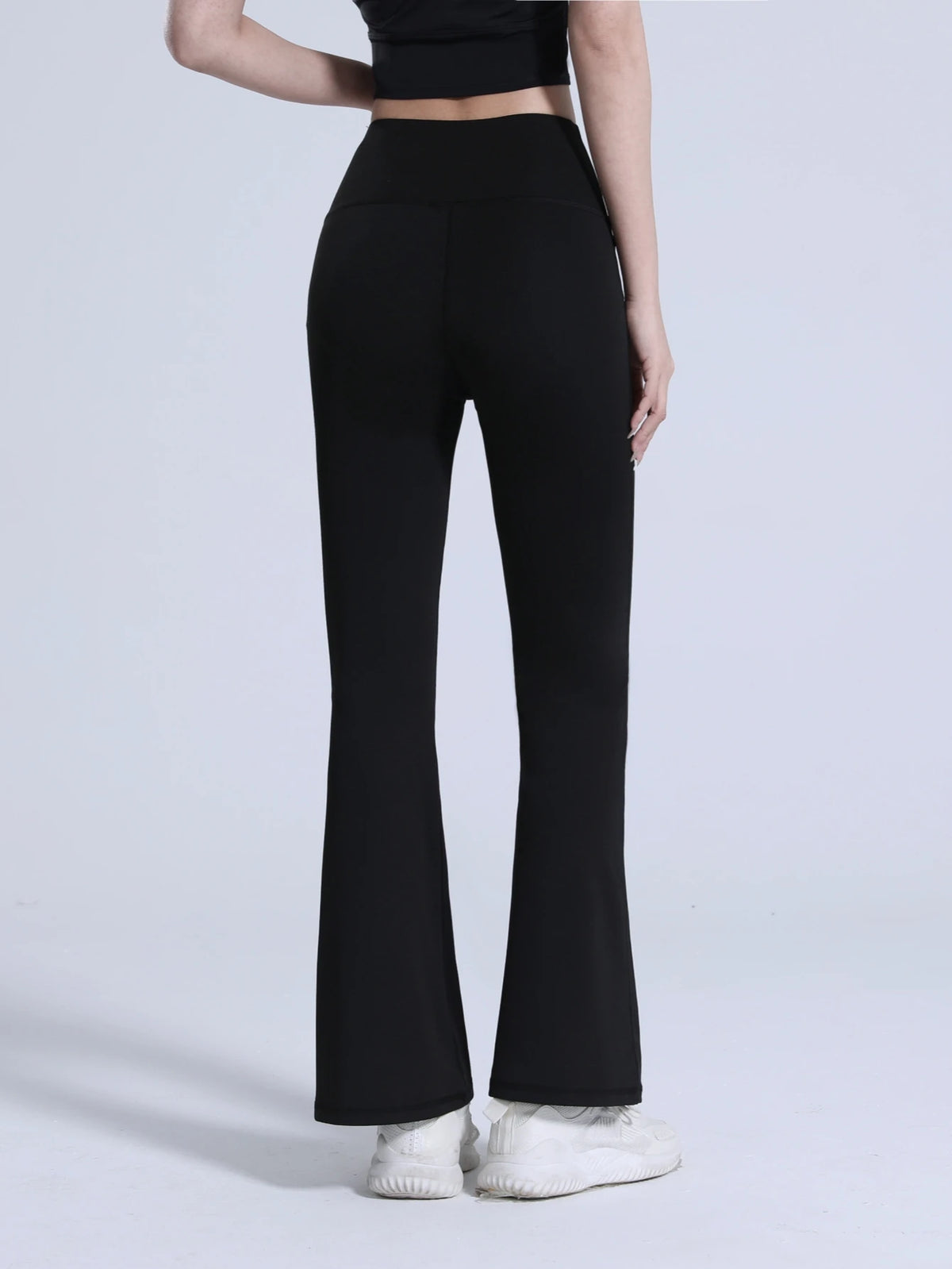 New Wide Leg Yoga Pants Women's High Waist Lift Hip Flare Sports Leggings Naked Casual Running Loose Bell-bottomed Pants