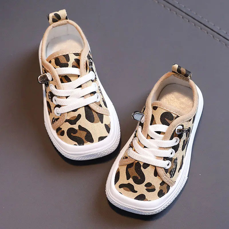 Kids Non-slip Comfort Sneakers, Toddlers Tennis Shoes, Children's Sport Canvas Shoes, Lace-up Girls Flat Boys Casual Shoes