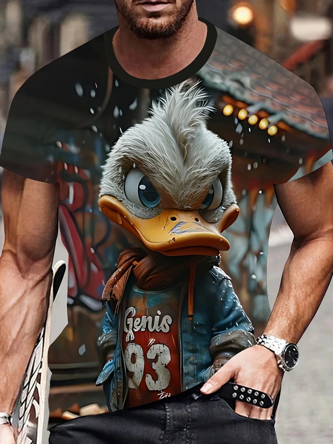 Cute T-shirts For Men And Women Funny Pet T-shirts Men's Squirrel 3D Print Men's Clothing Animal Pattern Cute Pattern Tops