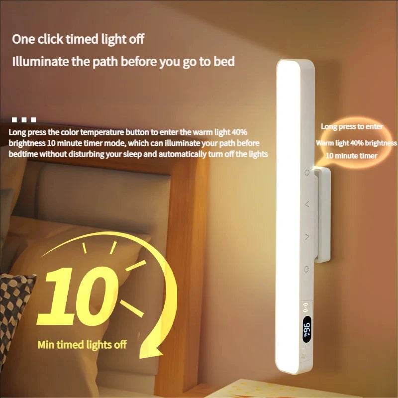 Lampe de Bureau Tactile Magnétique Rechargeable | Batterie Intégrée | Lecture, Miroir & Chevet