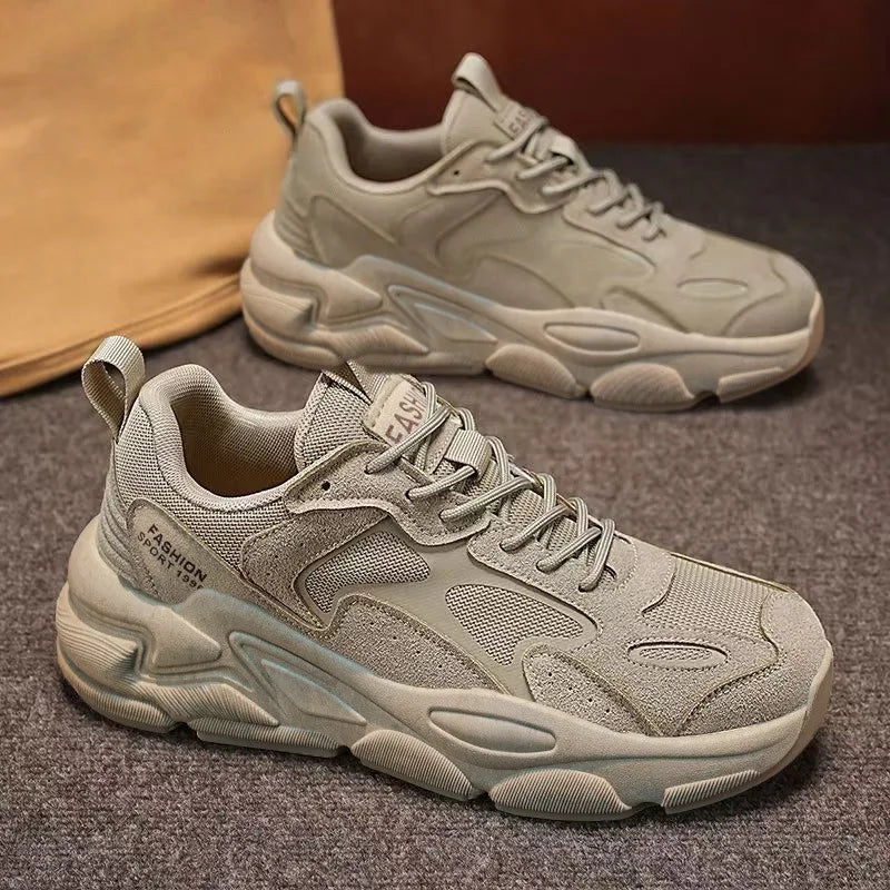 Baskets Dad Homme Été 2026 | Mesh Respirant Casual | Semelle Épaisse Streetwear