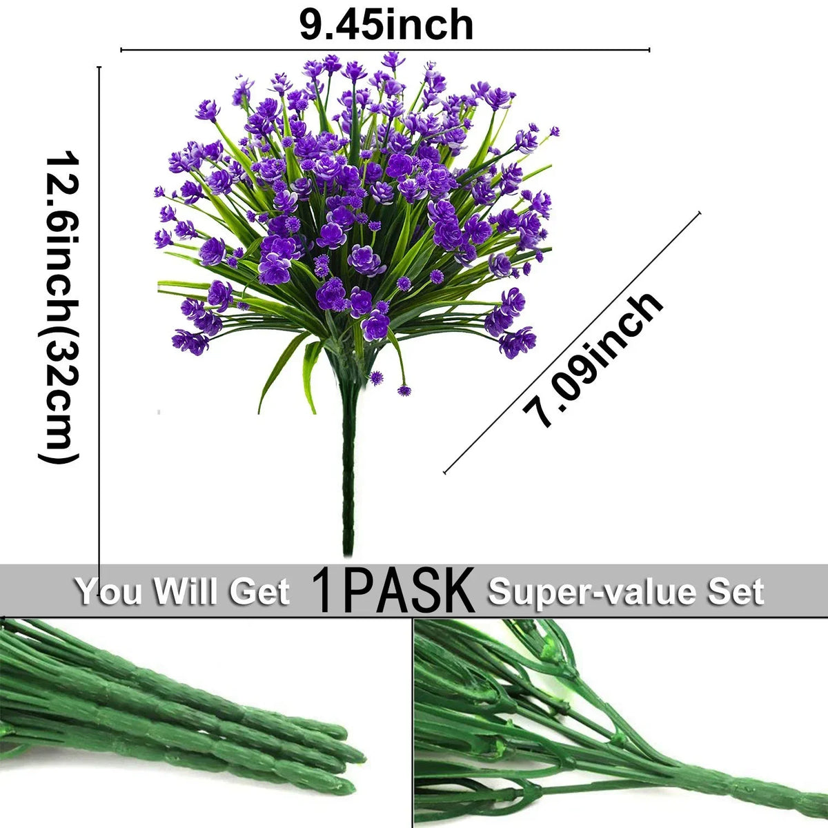 Plantes Artificielles Extérieur Résistant UV | Arbustes Plastique | Décor Intérieur & Extérieur