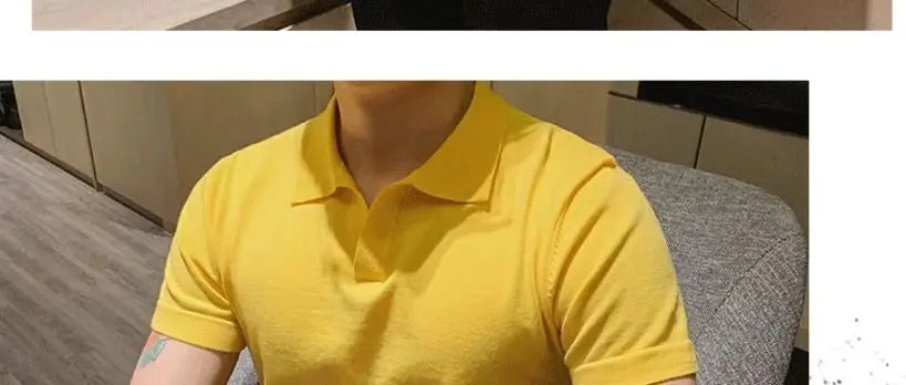 Polo en maille uni pour homme | Manches courtes