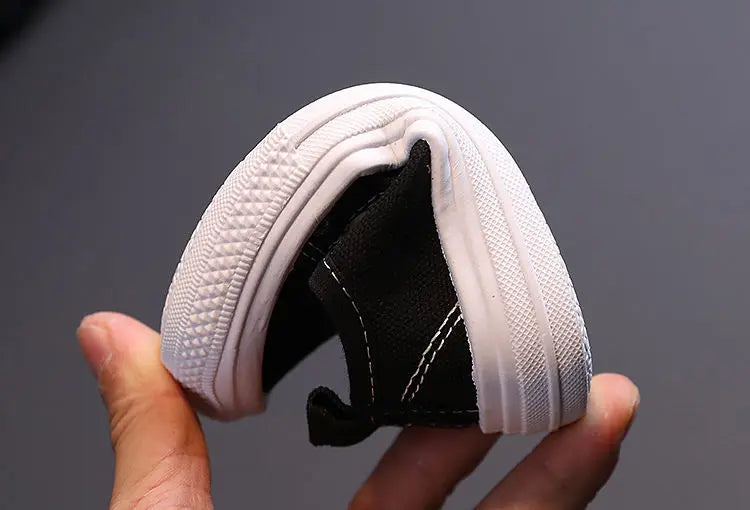 Kids Non-slip Comfort Sneakers, Toddlers Tennis Shoes, Children's Sport Canvas Shoes, Lace-up Girls Flat Boys Casual Shoes