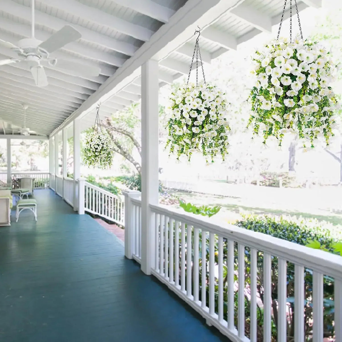 Fleurs Artificielles Suspendues 2025 | Résistant UV Réaliste | Décor Pâques Mariage & Chambre