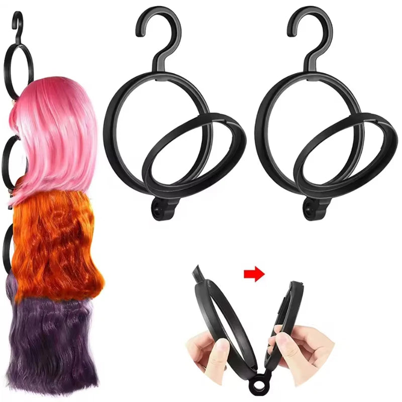 1-5Pcs Hanging Stand For Wigs Hats Multifunctional Hanger For Multiple Wigs Durable Wig Holder For Salon Display Wall Wig Holder