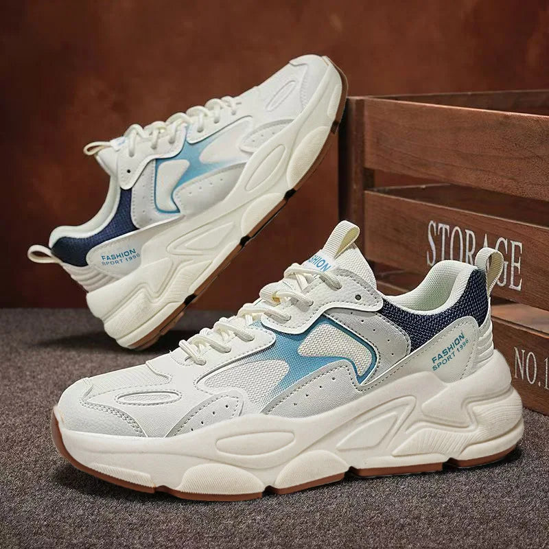 Baskets Dad Homme Été 2026 | Mesh Respirant Casual | Semelle Épaisse Streetwear