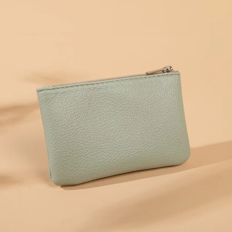 Petit Portefeuille Femme | Fermeture Éclair | Porte-Cartes & Clés | Cuir PU Haute Qualité | Court