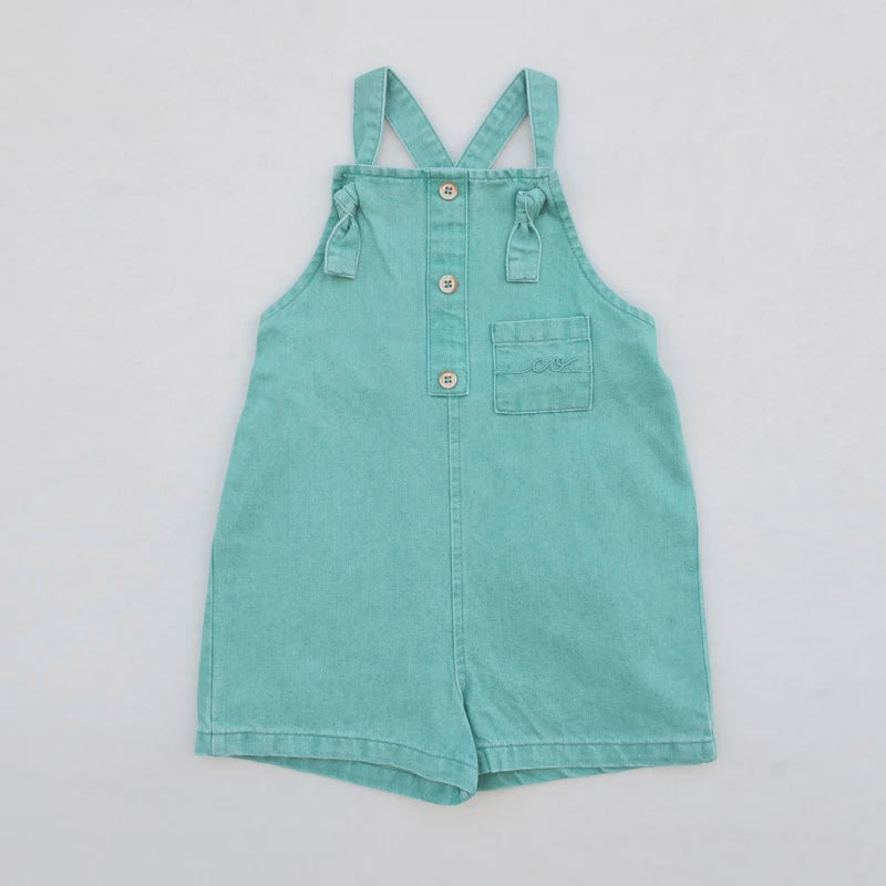 Collection Denim Vert Ali Co SS26 | Robe Chemise & Salopette Coton | Fille & Garçon | Restockage