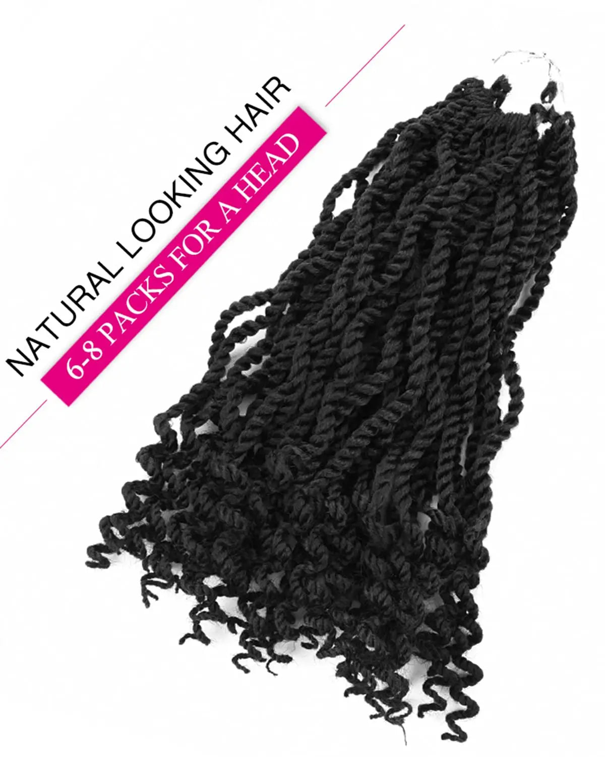 Tresses Crochet Senegalese Twist Ondulées | 12 Pouces | Synthétique | Extensions Femme
