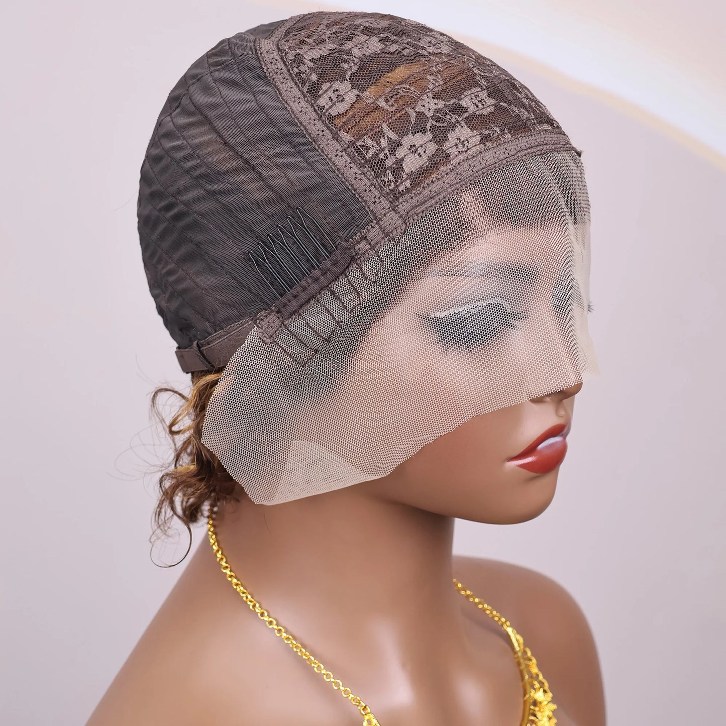 Hightlght 4/27 Pixie Cut Wig Ombre Honey Blonde 13x1 Lace Frontal Human Hair Wigs Brazilia Short Bob Wigs Human Hair 100%