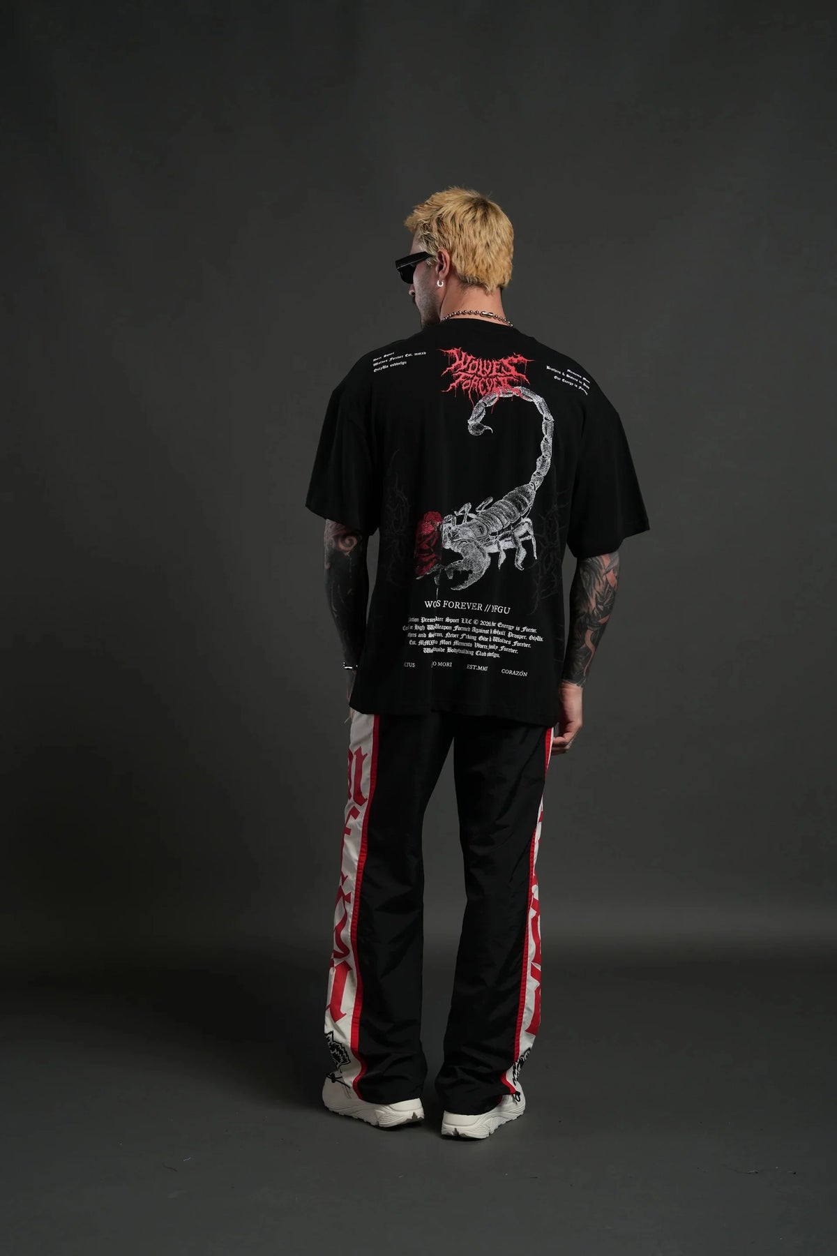 US SIZE Oversized Training Men's T-Shirt Design Letters Print T-Shirts For Men Loose Fashion Sport Street Casual Clothes Tee Tops