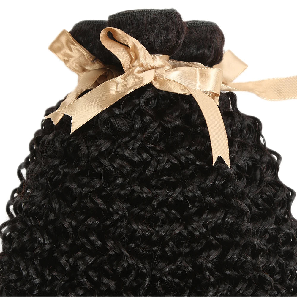 Tissage Kinky Curly Lisse Remy Brésilien | Lot Simple | Extensions Cheveux Humains Naturels