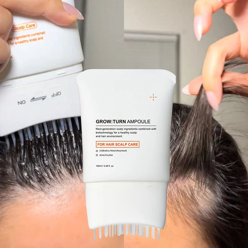 Sérum Capillaire Brosse Intégrée v2 | Nourrissant Renforçant | Masseur Cuir Chevelu | Soin Coréen