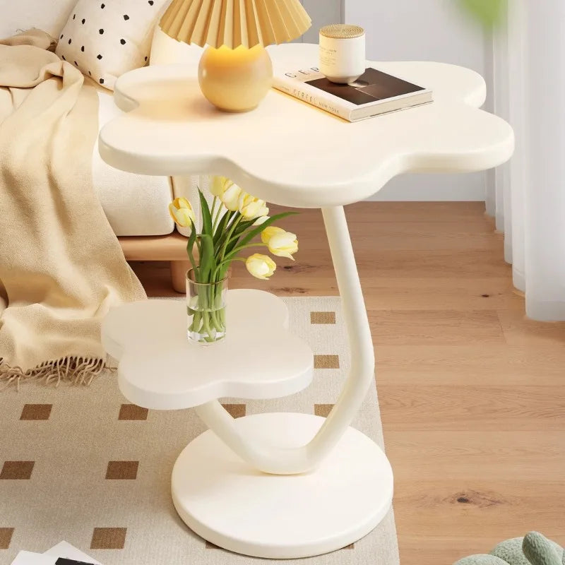 Table basse ronde en bois avec rangement | Style minimaliste