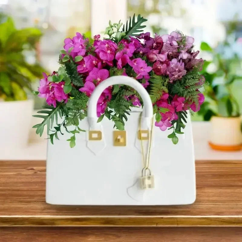 Vase Sac Créatif Décoratif | Ornement Table Minimaliste | Mariage & Intérieurs Modernes