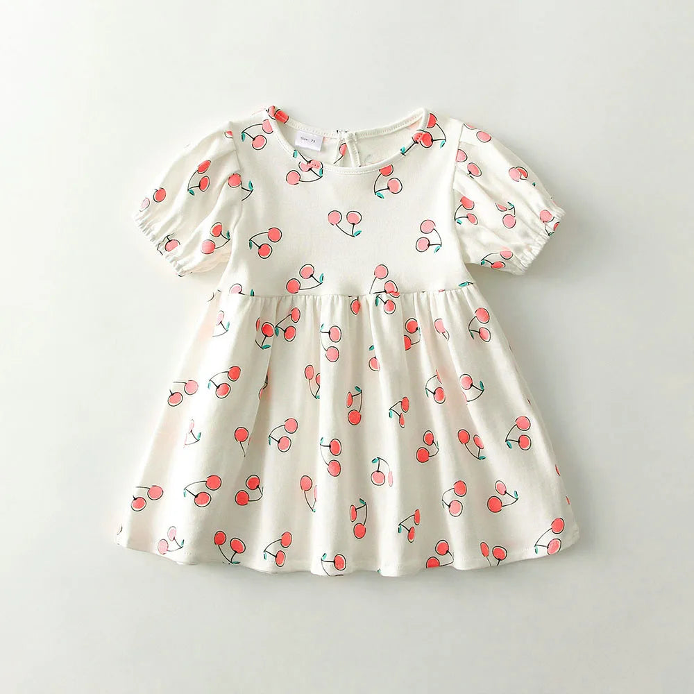 Fashion Girl Clothes Sets Summer Short Sleeve Sweatshirt Tops + Skirt 2Pcs for 1-5Y Kids Girl Clothing Sets Baby Clothes Outfits