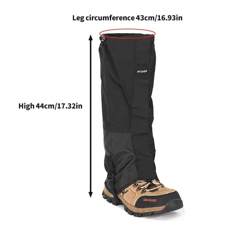 Guêtres Imperméables Extérieur | Randonnée Chasse Camping Ski | Protection Jambe Neige Hiver