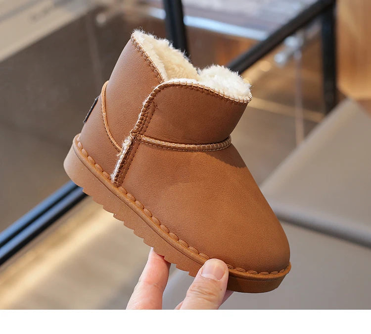 Bottes de Neige Thermiques Enfant | Peluche Épaisse | Antidérapantes | Automne Hiver 2025 Garçon Fille
