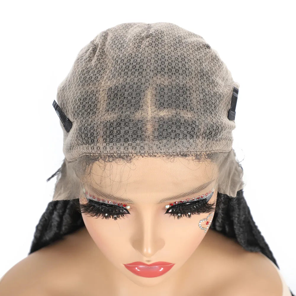 Dreadlocks Braided Wigs Synthetic Locs Full Lace Wig Female Braids Full Lace Wigs Women African Box Braids Hair Wigs For Woman
