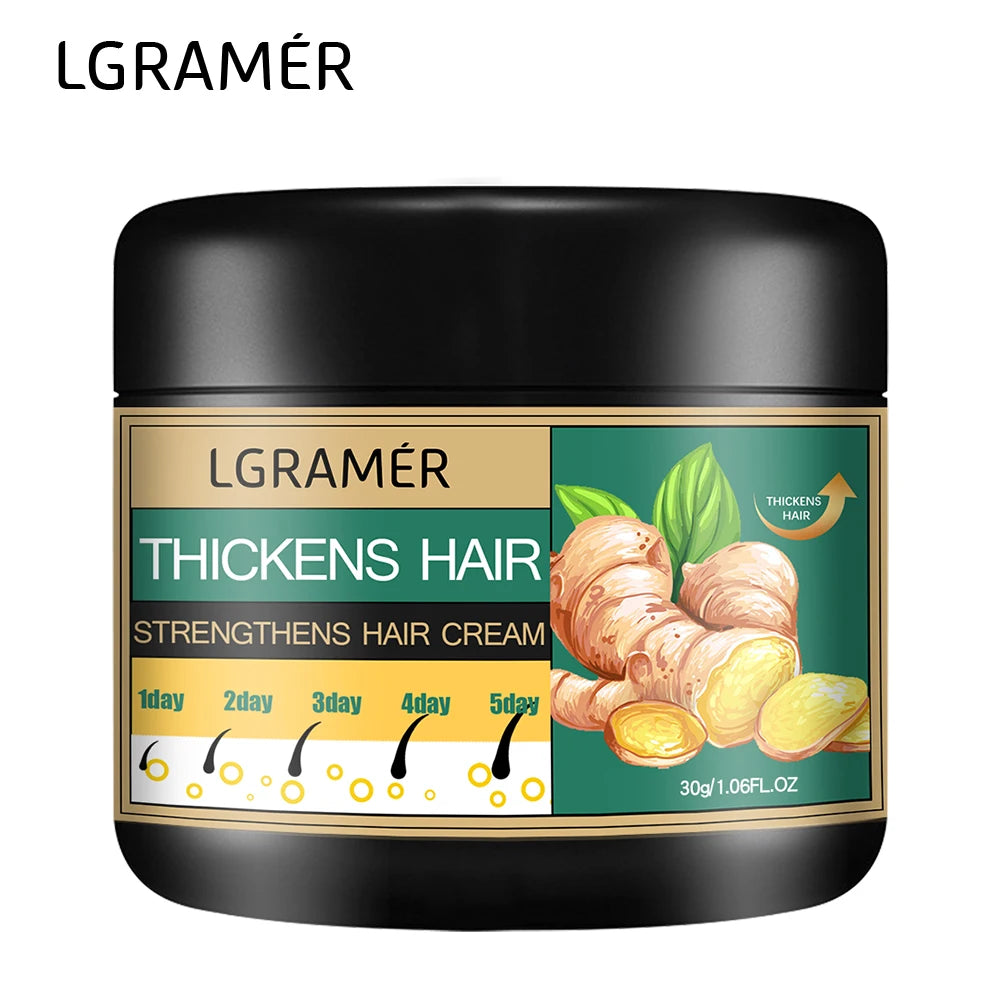 Crème Capillaire Gingembre Nettoyante | Stimule Croissance | Anti-Chute Cuir Chevelu | Lissante