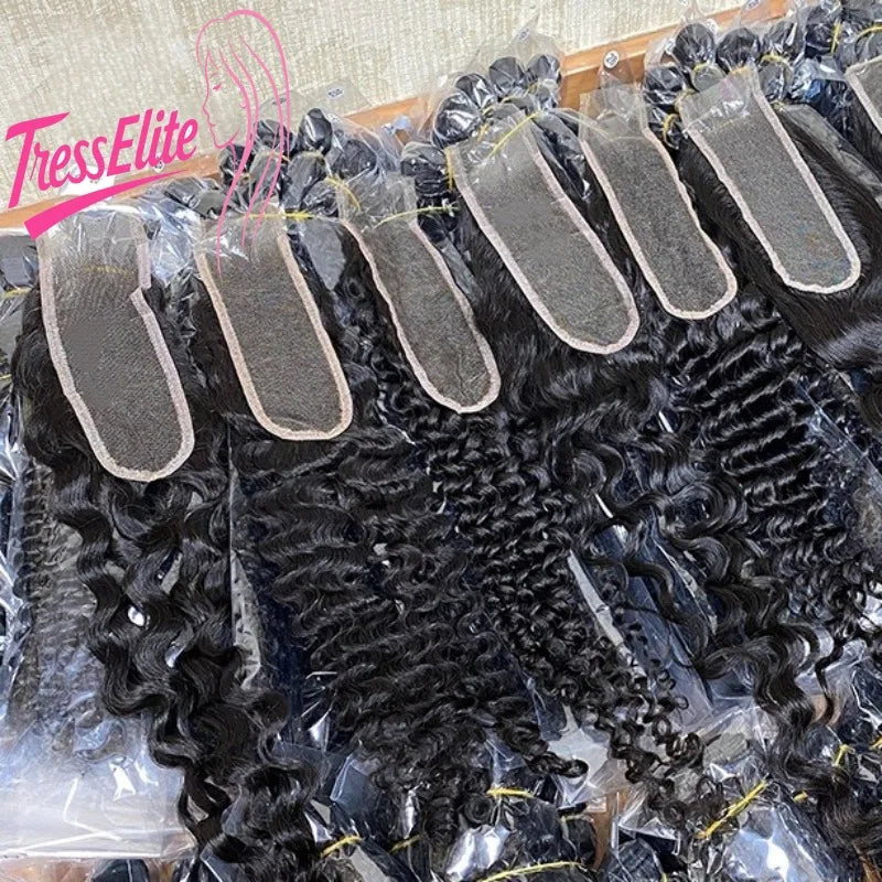 Closure 2x6 Lace HD Premium | Birmane Curly | 20 Pouces | Tissé Main | Cheveux Humains Remy Brésiliens Vierges | Femmes Noires